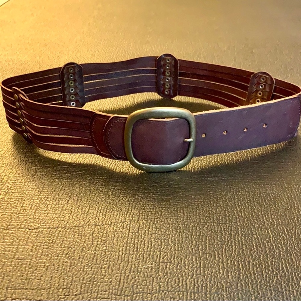 Fossil Brown Leather Belt Fits 28-33 Waist